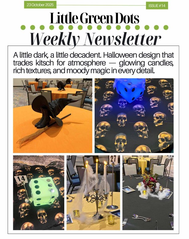 A little dark, a little decadent. Halloween design that trades kitsch for atmosphere. Glowing candles, rich textures, and moody magic in every detail.