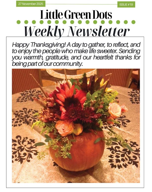 Happy Thanksgiving! A day to gather, to reflect, and to enjoy the people who make life sweeter. Sending you warmth, gratitude, and our heartfelt thanks for being part of our community.