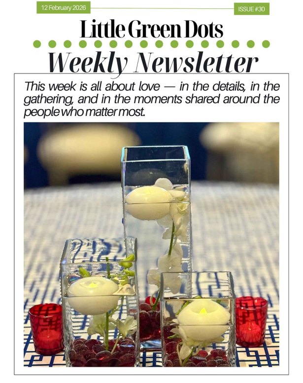 This week is all about love--in the details, in the gathering, and in the moments shared around the people who matter most.