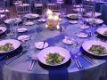 Water and fire event decor