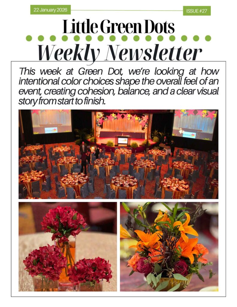 event decor in austin color palettes'